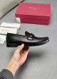 Ferragamo Man Black Calfskin Business Leather Shoes 0428109 (5)_th.jpg